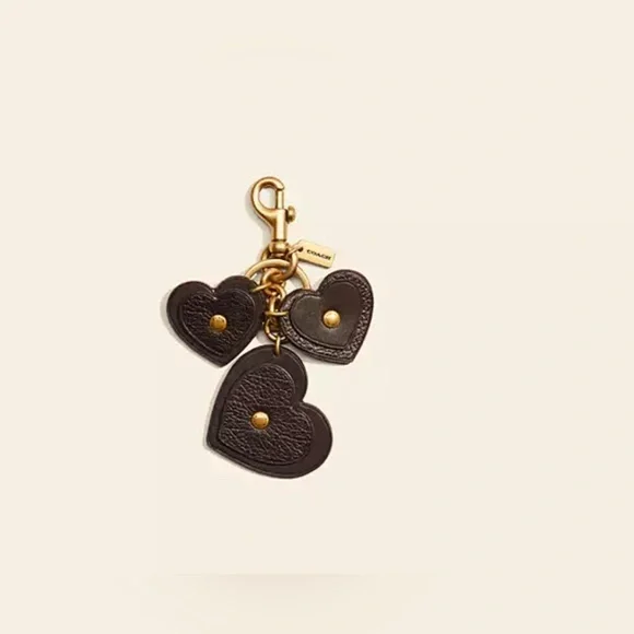 Coach Heart Cluster Charm Key Chain ♥️💝 - Picture 1 of 5